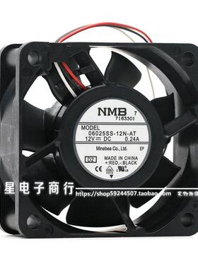 新款 06025SS-12N-AT 6025 12V 0.24A 6CM/厘米滚珠散热风扇