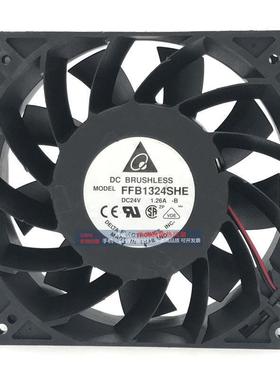 原装 FFB1324SHE 12738 13CM/厘米 24V 1.26A 变频器风扇
