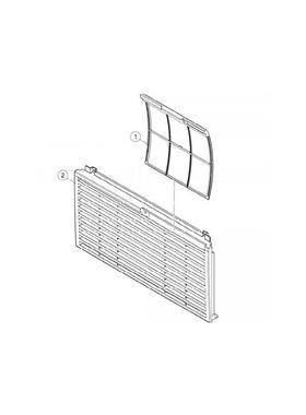 星崎IM-45制冰机通风窗前面板下方黑色网罩hoshizaki原厂配件罩板
