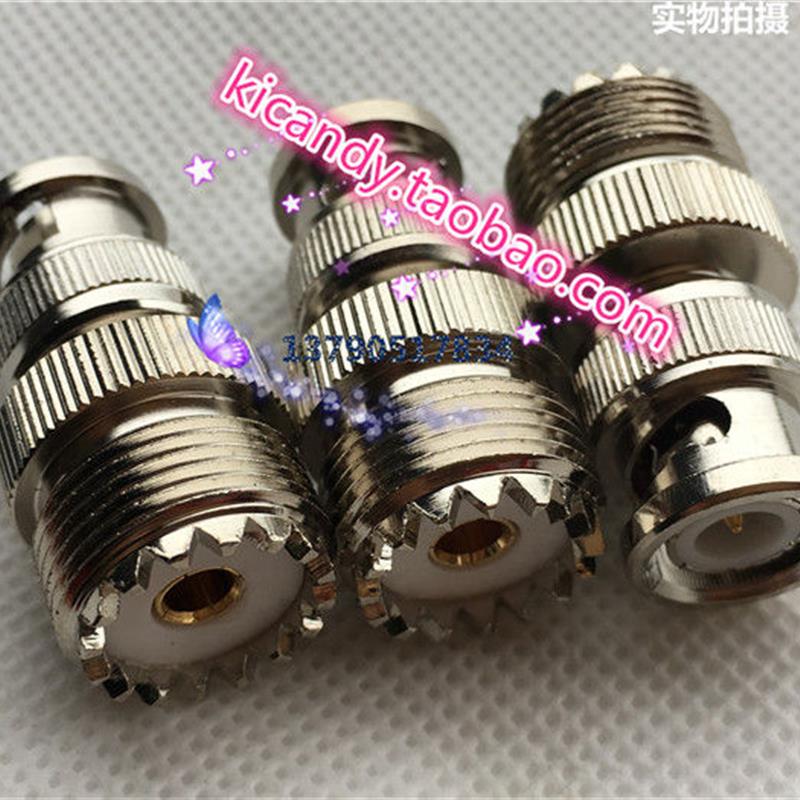 同轴电缆转接头BNC/UHF-JK对讲机天线转接头BNC公转SL16母连接器
