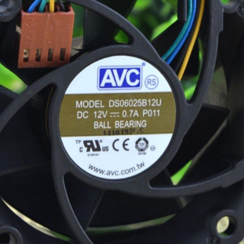 原装 AVC 6025 12V 0.7A DS06025B12U P021 4线散热风扇双滚珠