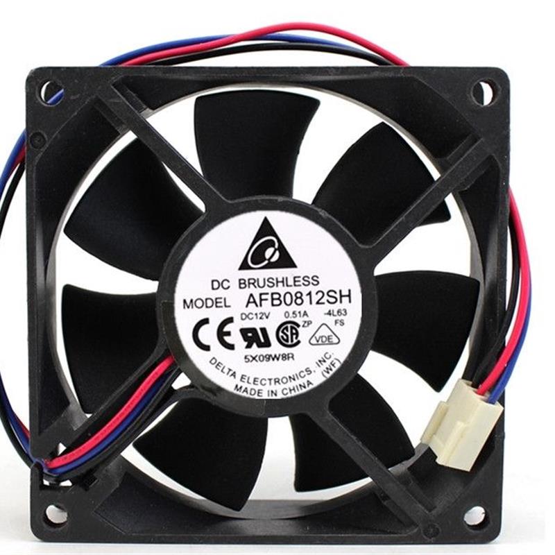 原装台达8CM8025 12V0.51A AFB0812SH大风量双滚珠散热风扇