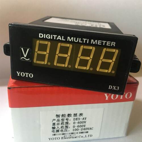 YOTO 数显智能交流电压表电流表 DX3-AV DX3-AA