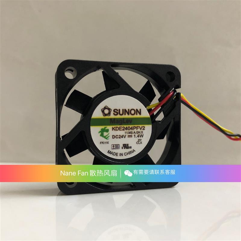 KDE2404PFV2 全新  4010 24V 1.4W 4CM 磁悬浮变频器工控风扇