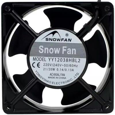 SNOWFAN YY12038HBL2风扇AC 220V12CM12038机柜12038HSL2交流风扇