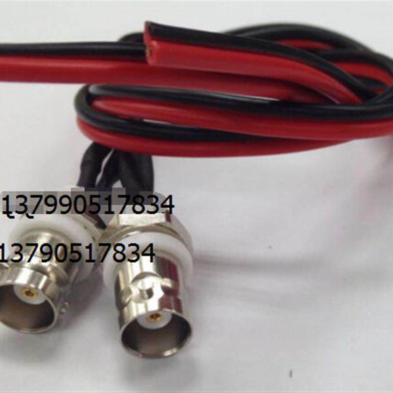 BNC-KY监控红黑测试线 BNC母绝缘柱带单头线 Q9视频BNC监控电源线