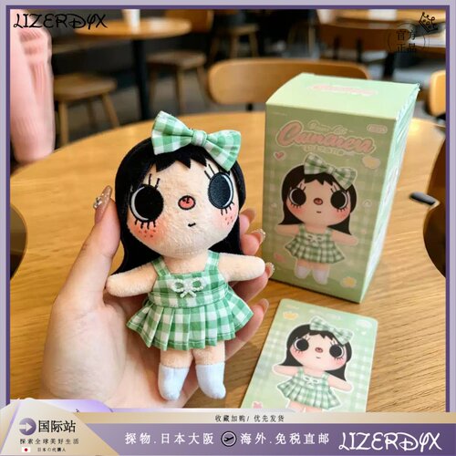 日本LizerDyx牛仔风小玉yuy包包挂件漫画小人毛绒公仔玩偶背挂饰