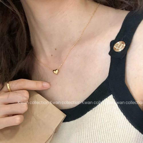 925纯银爱心项链轻奢小众高级感