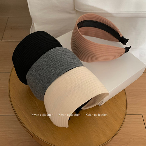 易梦玲同款韩系针织发箍高颅顶