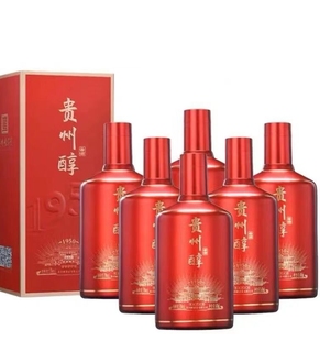 贵州醇1950酱香型53度白酒纯粮古法发酵500ml整箱6瓶装 喜宴 宴请