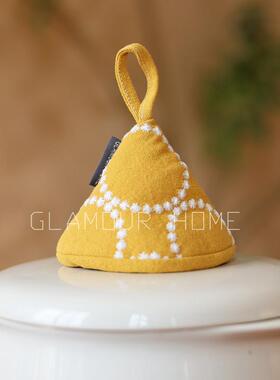 经典铃鼓刺绣防烫锅帽皆川明风锅耳朵隔热垫珐琅锅盖帽加棉耐高温