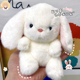 可爱小兔子玩偶兔兔桌伴娃娃生日礼物女生小摆件公仔装 饰毛绒玩具
