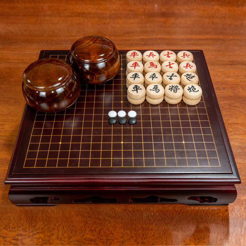 高档云子围棋桌套装二合一