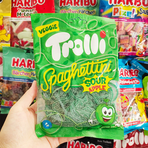 trolli口力酸爽苹果味天线糖