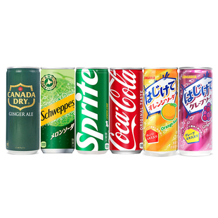 日本进口可口可乐无糖可乐碳酸饮料姜汁汽水哈密瓜雪碧柠檬味饮品
