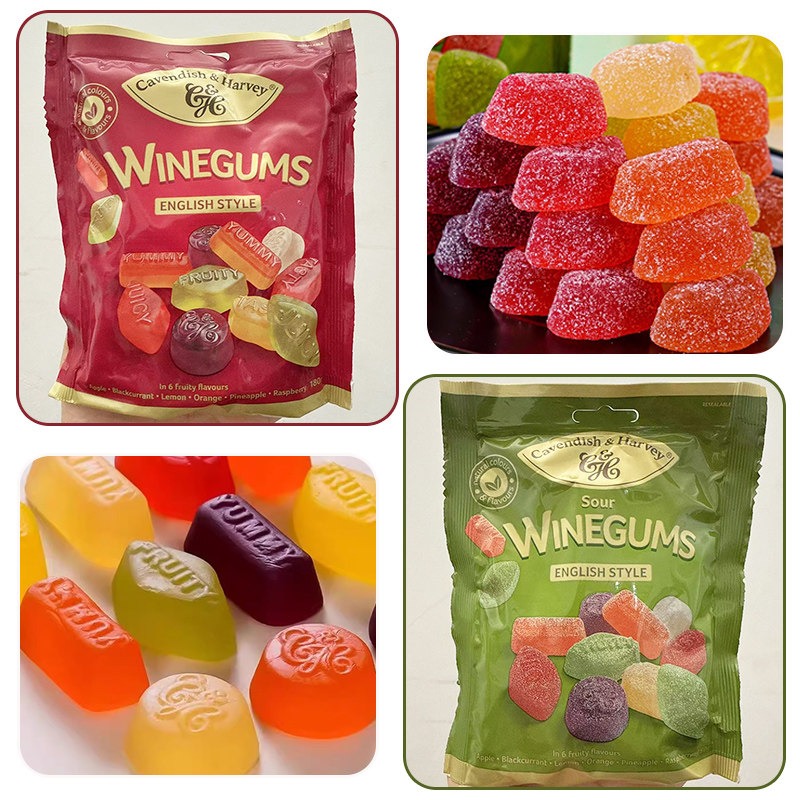 原装进口嘉云混合水果味橡皮糖180g酸果味软糖QQ糖零食口嚼糖果