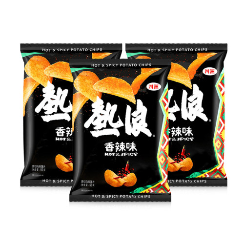 四洲热浪香辣味薯片休闲零食