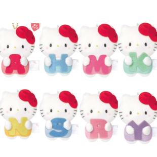 定金预售25年5月 日本mochipan 摩奇 X 凯蒂猫kt字母毛绒挂件玩偶