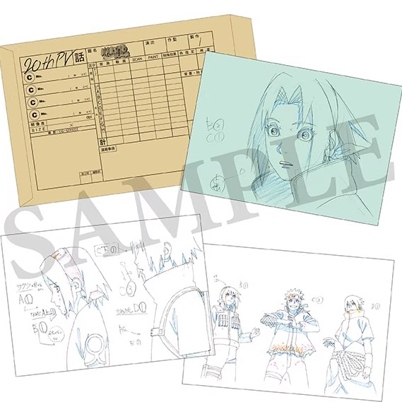 【预定】小丑社火影忍者疾风传TV 20周年纪念 原画线稿套装 定金