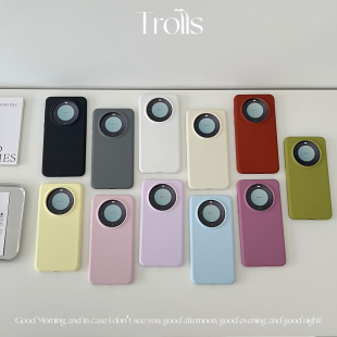 2025新软糯糯ins风奶油色系液态硅胶手机壳适用华为pura80 红米K80小米17reno14防摔保护套 mate70pro荣耀400