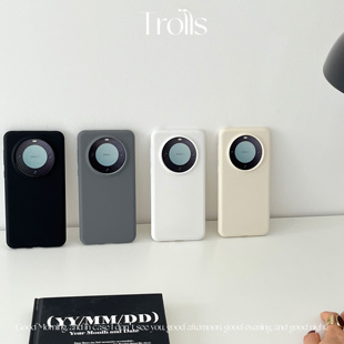 简单 高级感中性灰色系ins气质液态硅胶手机壳适用华为mate70proP80prox300findx9小米17保护套 简约 Trolls