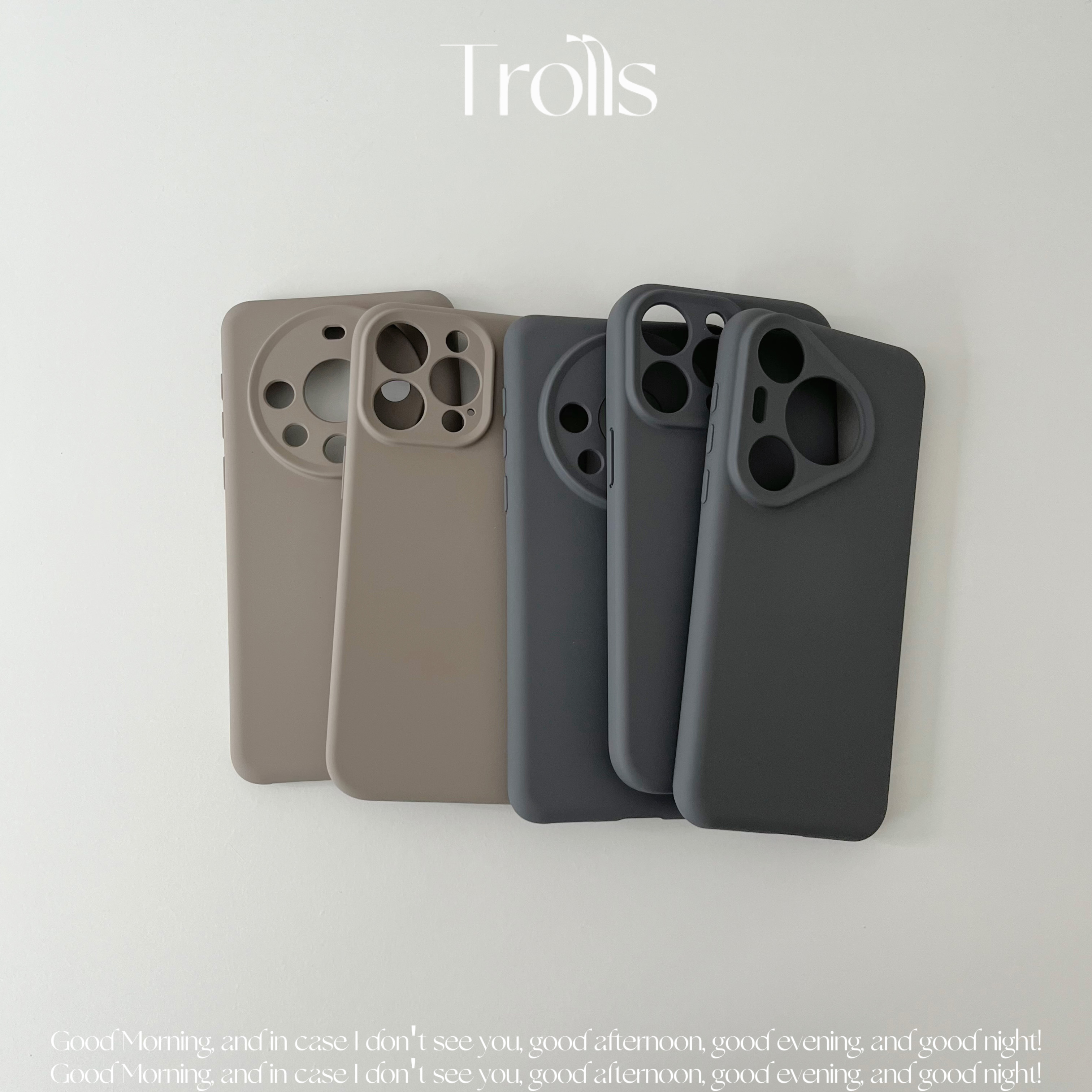 卵石灰色液态硅胶华为Pura70