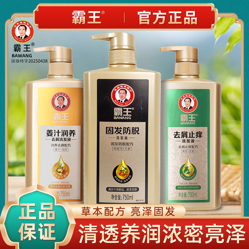 防脱固发何首乌姜汁霸王洗发水