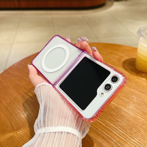 适用Galaxy Zfold7渐变透明磁吸手机壳三星Z Flip7折叠亚克力护套