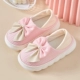 С бантиком, розовый, дышащий, мягкая подошва