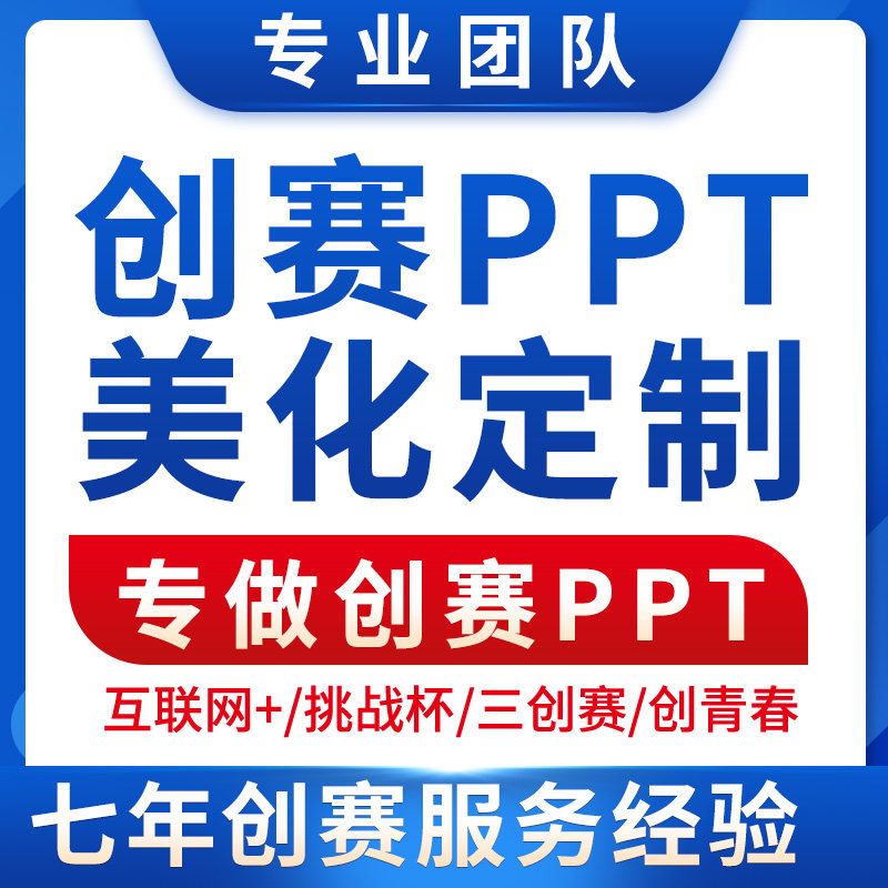 大学生创新创业创赛ppt定制美化三创赛互联网+挑战杯创青春制作图片
