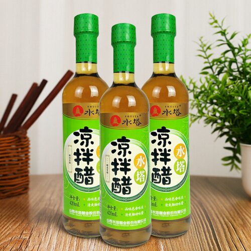 水塔陈凉拌醋420ml*3瓶水饺面条