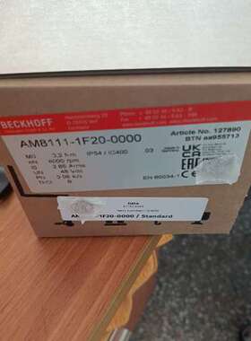 BECKH0FF倍福伺服电机AM8111-1F20-0000