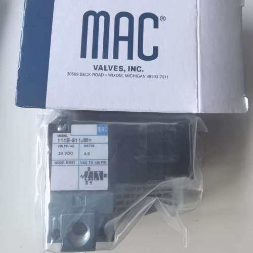 美国MAC电磁阀111B-511JM MOD.M681