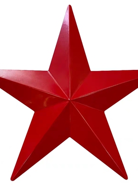 定制铁艺五角星铁艺壁饰立体挂饰酒吧装饰品立体铁皮大五角星吊顶