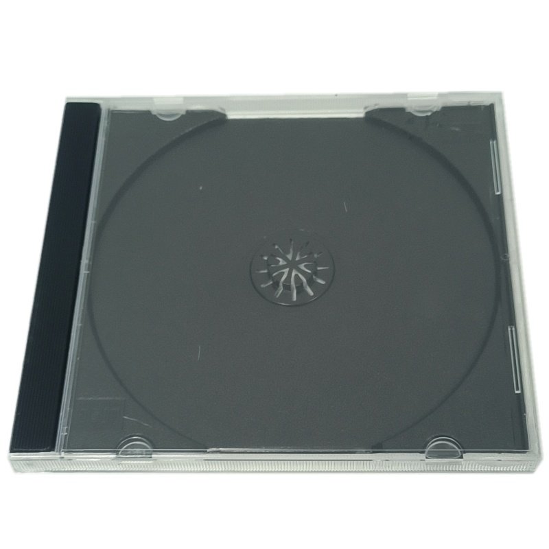 CD/DVD光盘碟片空白盒子高品质玻璃CD盒全透明塑料CD盒单碟装