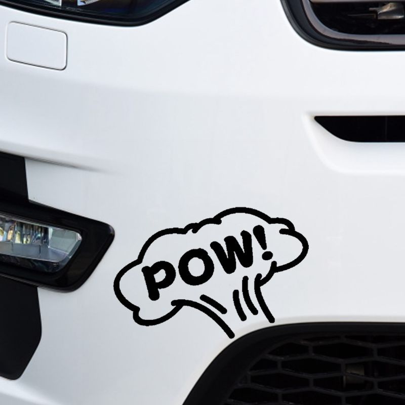 POW!爆炸蘑菇云反光车贴
