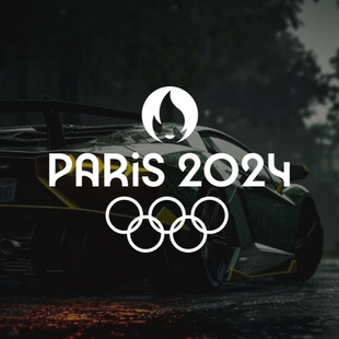 2024巴黎奥运会汽车车贴奥运五环会徽圣火奥林匹克运动会体育贴纸