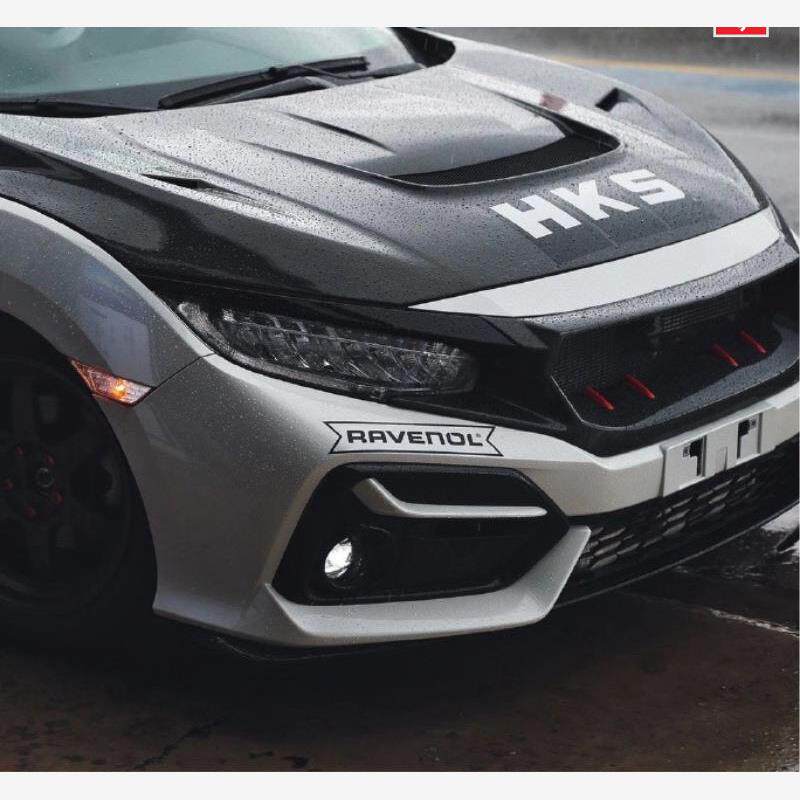 HKS车贴机盖引擎个性改装