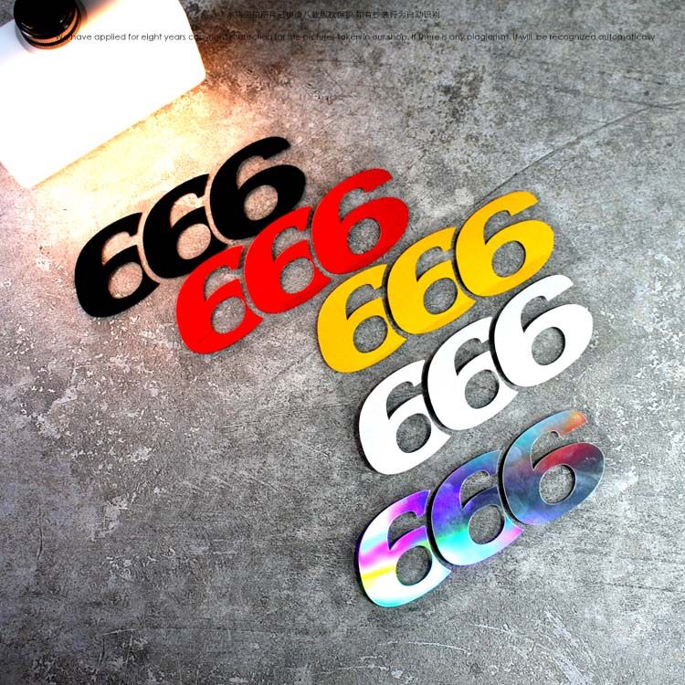 个性手势汽车贴纸保险杠