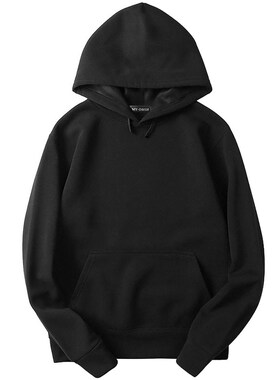 Men's Hoodie Streetwear Hip Hop Sweatshirts 情侣纯色连帽卫衣
