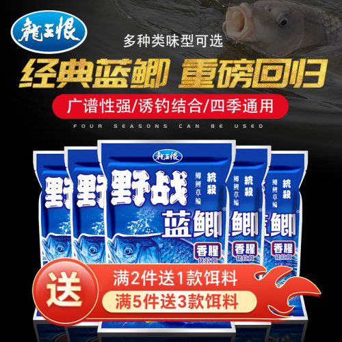 依肯国际龙王恨鱼饵野战蓝鲫X5腥香饵料野钓专用鲫鱼鲤鱼草鱼饵