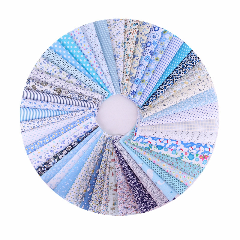 新款直销黑色色平纹棉布全棉布料纯棉印花布小碎花布组布头田园玩