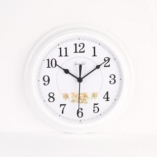 新款直销9英寸壁挂式石英钟 现代简约客厅挂钟 卧室书房圆形时钟