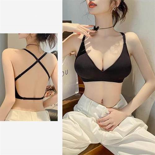 新款直销文胸女聚拢小胸无钢圈蕾丝bra调整型收副乳胸罩平胸内衣