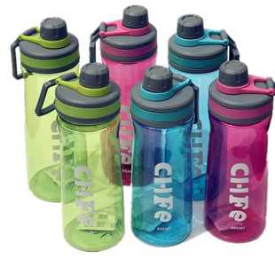 新款直销塑料水杯户外运动800ML男女学生杯子防摔带茶漏便携礼品