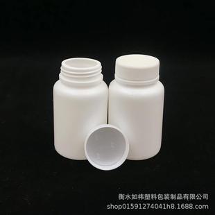 新款 片剂瓶大口广口PE样 直销100g白色塑料瓶空瓶子试水剂固体分装