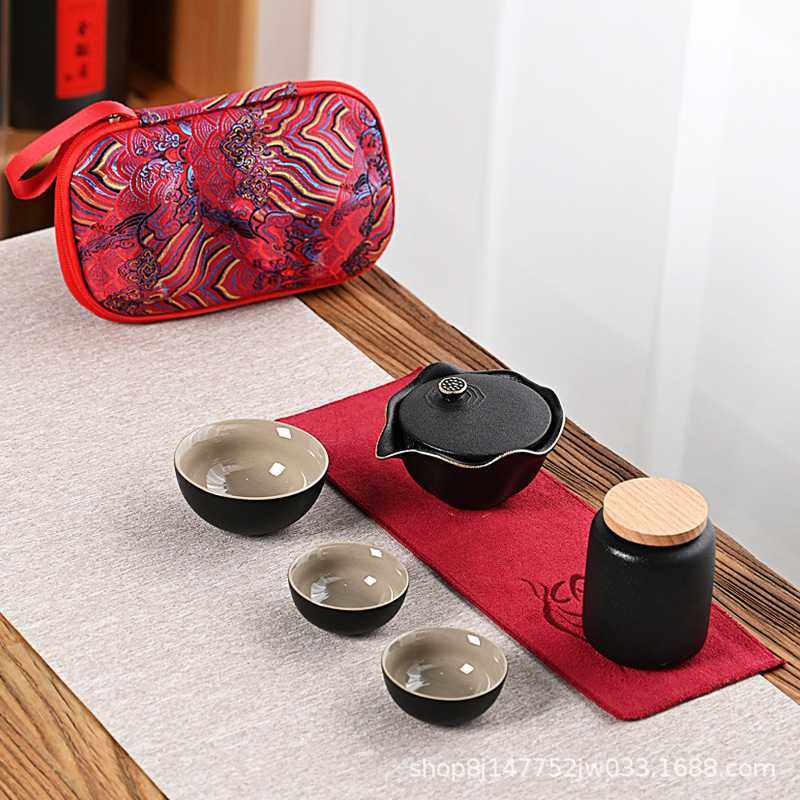 新款直销荷花快客杯便携一壶三杯旅行茶具刻字户外随身泡茶杯旅行,餐饮具,旅行茶具,淘宝优惠券,粉丝福利购,淘宝优惠卷