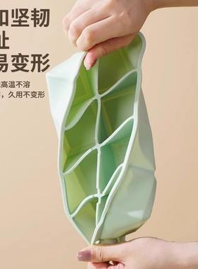 新款直销大冰块模具大号食品级软硅胶带盖冰格家用方冰制冰盒冻冰