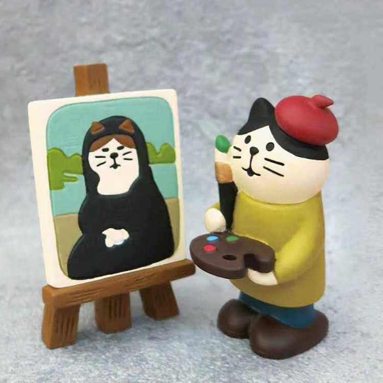 新款直销ins日式杂货zakka狐狸堂书店系列猫咪书架可爱小摆件微缩,家居饰品,桌面摆件,淘宝优惠券,粉丝福利购,淘宝优惠卷