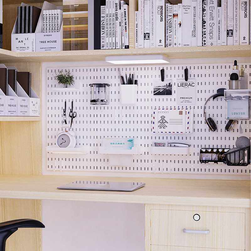 新款直销创意洞洞板免打孔学生宿舍墙上置物架厨房淋浴房办公桌台,收纳整理,收纳洞洞板,淘宝优惠券,粉丝福利购,淘宝优惠卷